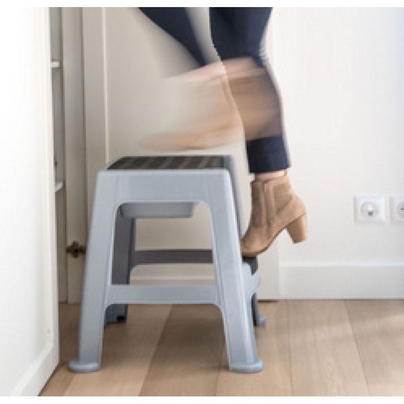 EDA Marchepied, 1 niveau, PP, gris/noir