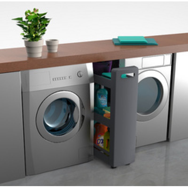 EDA Desserte mobile MOBILO DESSERTE, 3 tablettes, anthracite