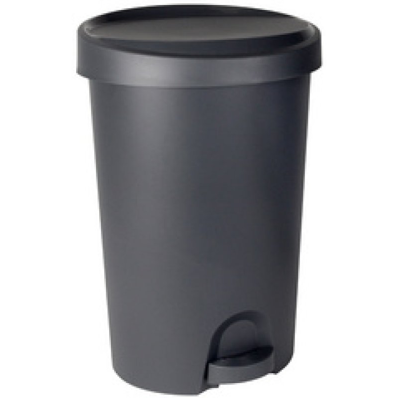 EDA Poubelle à pédale Stepy, 27 litres, PP, vert eucalyptus