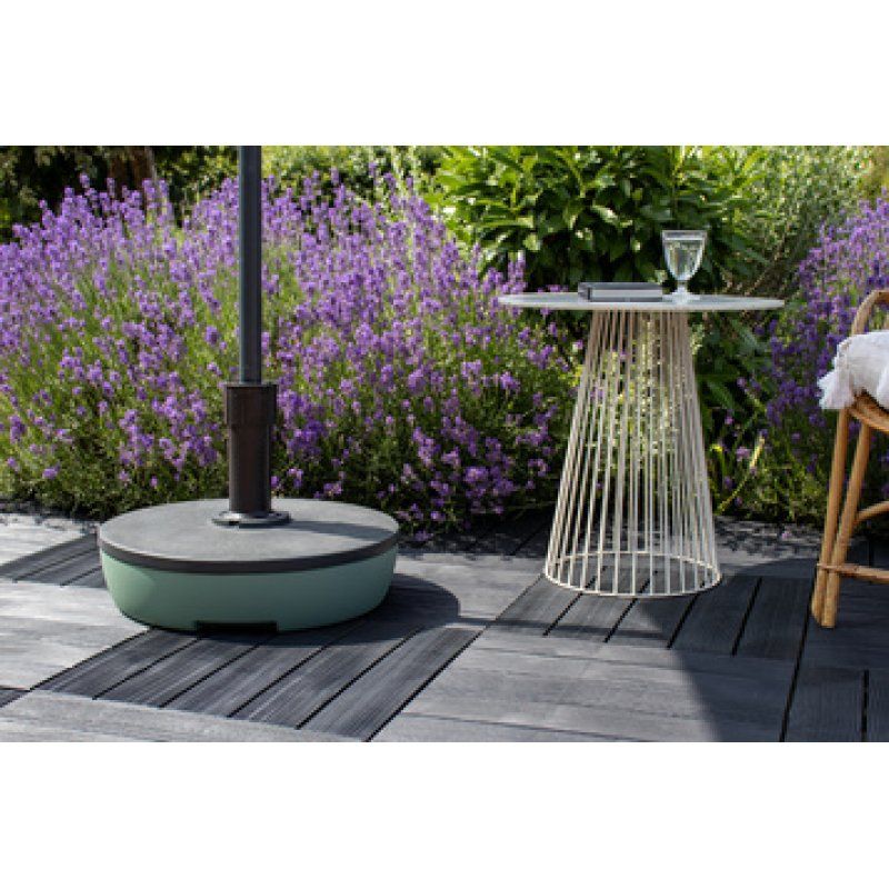 EDA Pied de parasol, plastique, rond, 495 mm, bicolore