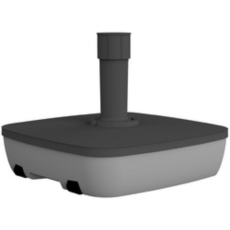 EDA Pied de parasol, plastique, carré 49,5 x 49,5