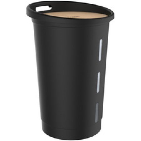 EDA Bac à pellets, 38 litres, noir