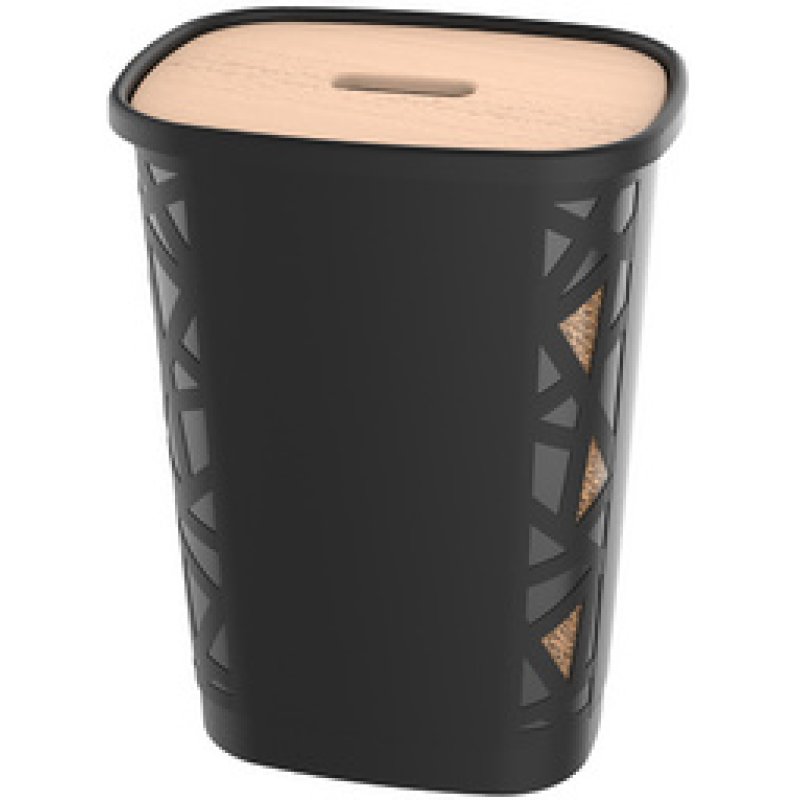 EDA Bac à pellets, 70 litres, noir