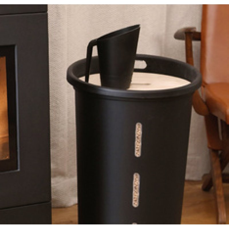 EDA Pelle à pellets, plastique, capacité: 700 g, noir