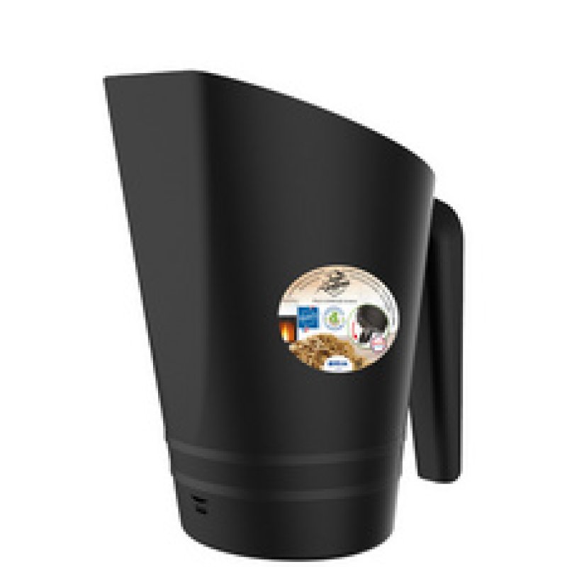 EDA Pelle à pellets, plastique, capacité: 700 g, noir