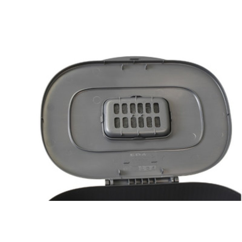 EDA Poubelle à compost avec filtre, noir/anthracite