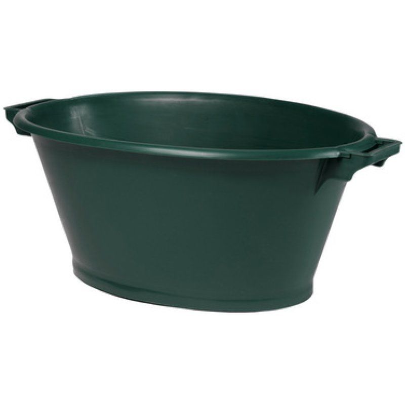 EDA Bassine ovale, 70 litres, plastique, vert