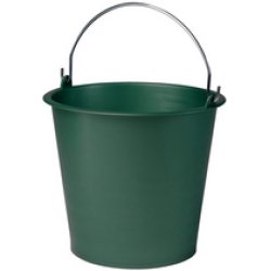 EDA Seau, 13 litres, plastique, vert