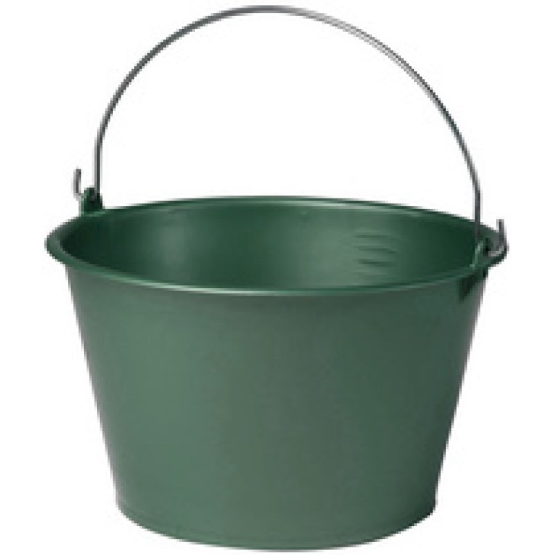 EDA Seau, 15,5 litres, plastique, noir