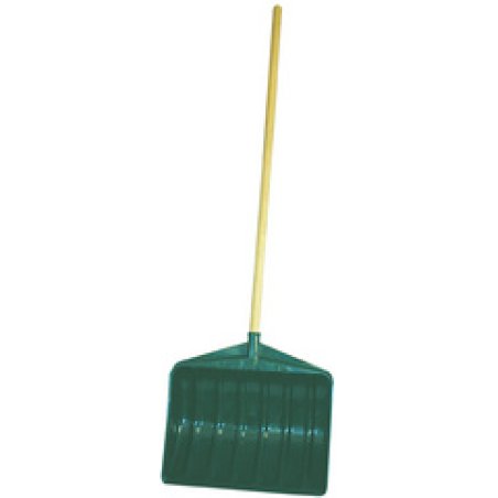 EDA Pelle à neige avec manche en bois, largeur: 460 mm, vert