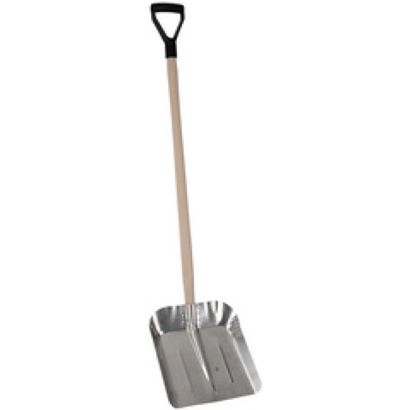 EDA Pelle avec manche en bois, largeur: 360 mm, argent