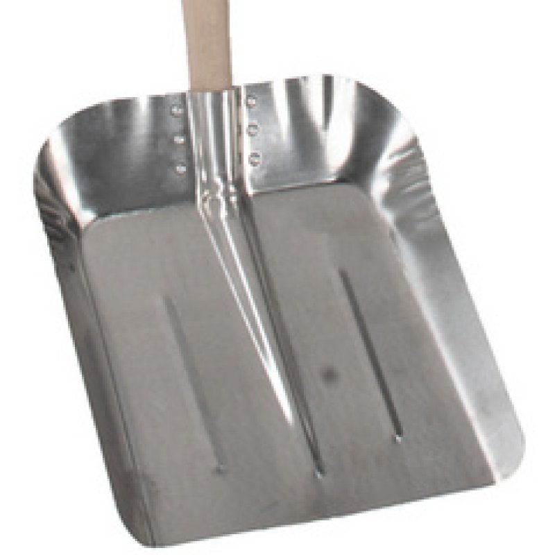 EDA Pelle avec manche en bois, largeur: 360 mm, argent