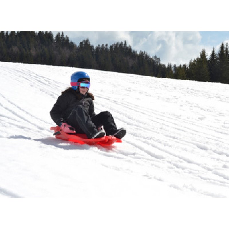 EDA Luge, plastique, 1 personne, rouge
