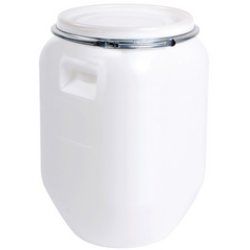 EDA Fût de stockage, 25 litres, plastique, blanc