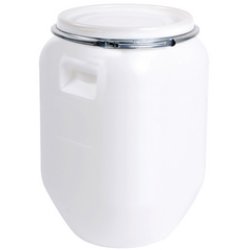 EDA Fût de stockage, 50 litres, plastique, blanc