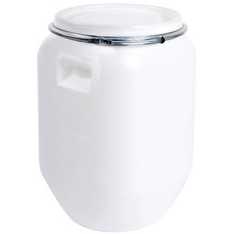 EDA Fût de stockage, 50 litres, plastique, blanc