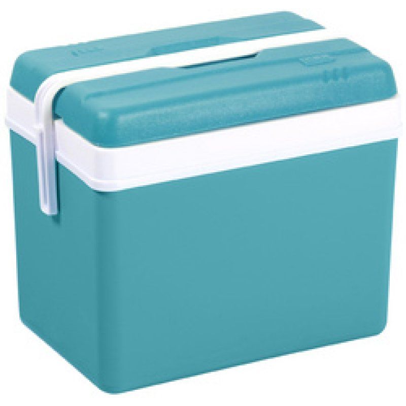 EDA Glacière, plastique, 35 litres, gris / bleu lagune