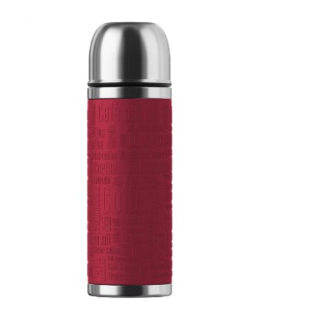 emsa Bouteille isotherme SENATOR, 0,50 l, manchette rouge
