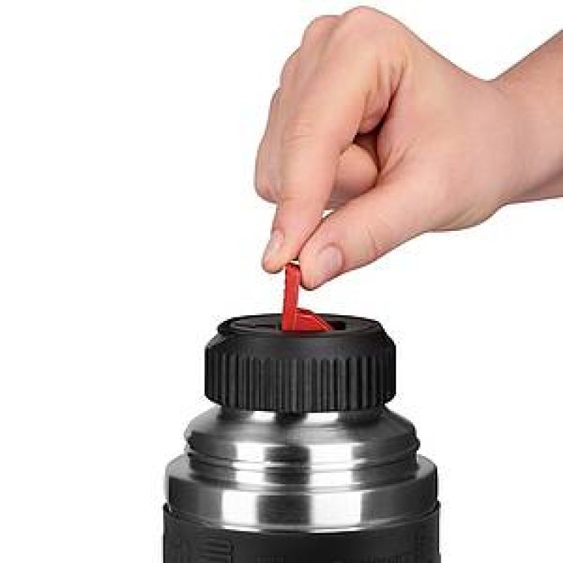 emsa Bouteille isotherme SENATOR, 1 litre, manchette noir