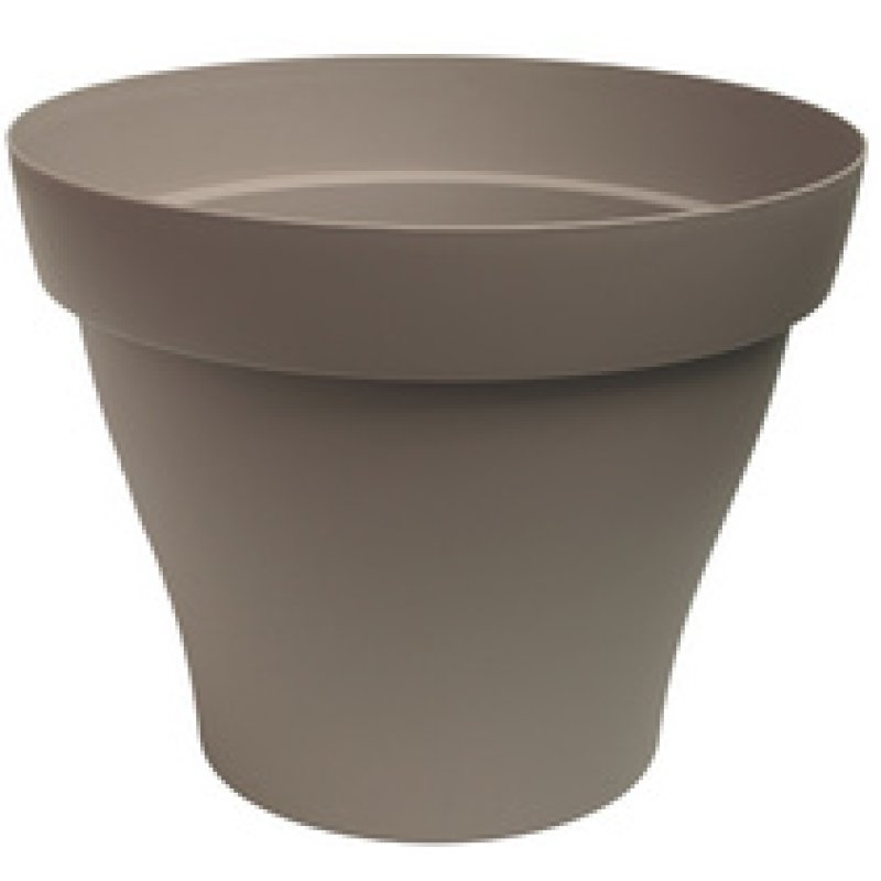 Poétic Pot de fleurs ROMEO, rond, diamètre 350 mm, taupe