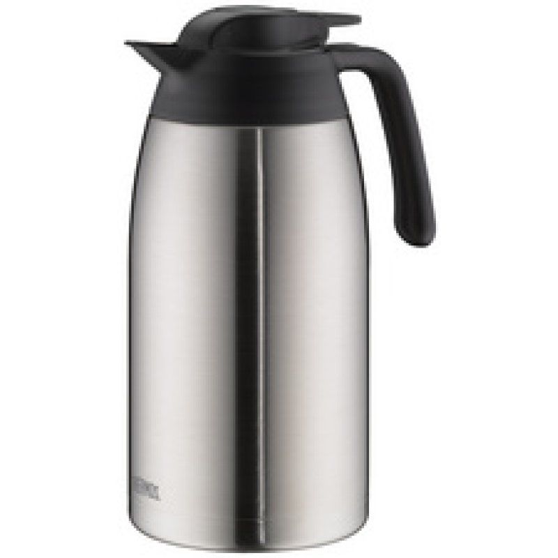 THERMOS Pichet isotherme THV, 1,0 litre, acier / noir