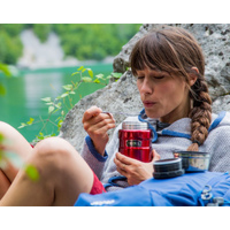 THERMOS Récipient alimentaire STAINLESS KING, 0,47 l, bleu