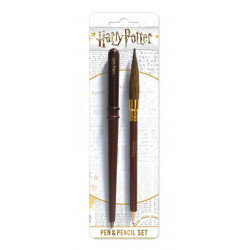 HARRY POTTER - Pen & Pencil Set - Wand & Broon