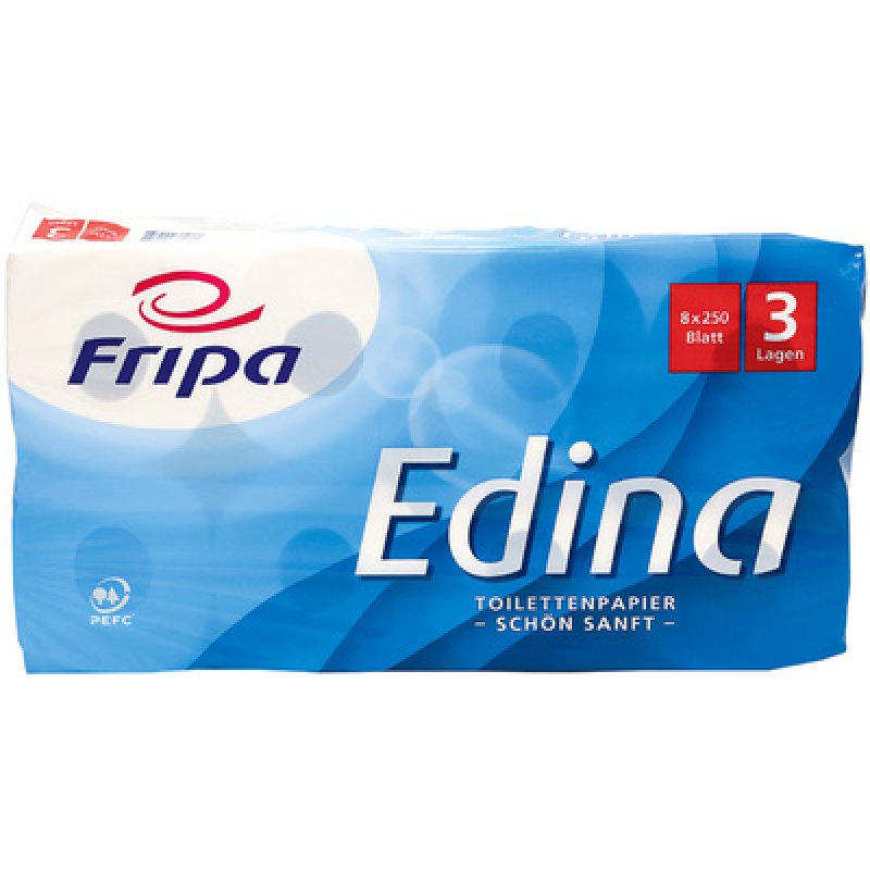 Fripa Papier toilette Edina, 3 couches, extra blanc