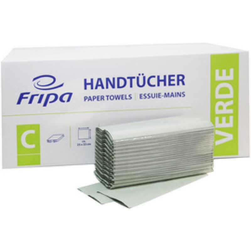 Fripa Essuie-mains VERDE, 250 x 330 mm, pli-C, vert