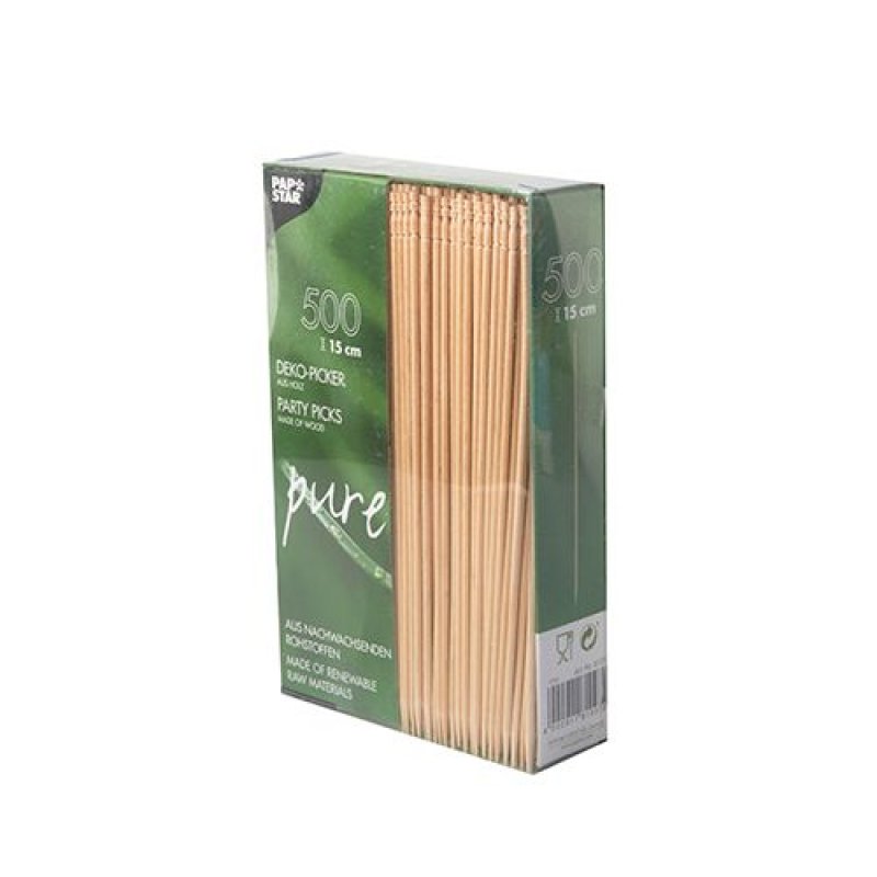 Papstar 81097 brochette 500 pièce(s) Bois