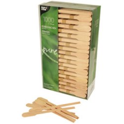 PAPSTAR Touillette "pure", longueur, 130 mm, en bois