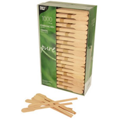 PAPSTAR Touillette "pure", longueur, 130 mm, en bois