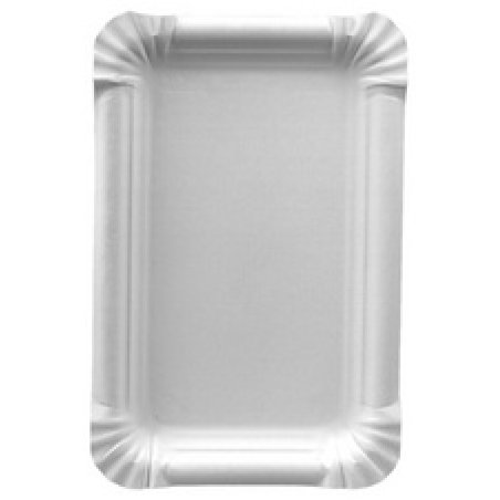 PAPSTAR Assiette en carton "pure" rectangulaire, blanc