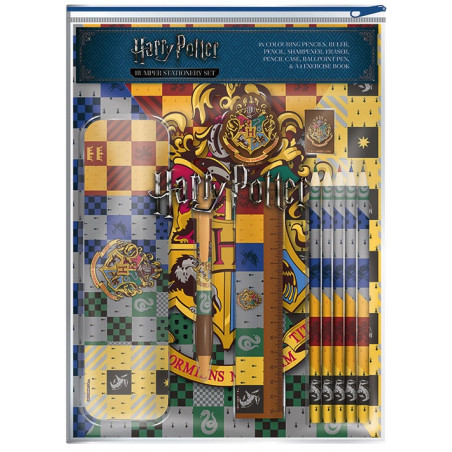 HARRY POTTER - Bumper Stationary Set - House Crest