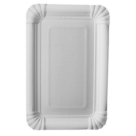PAPSTAR Assiette en carton "pure" rectangulaire, blanc