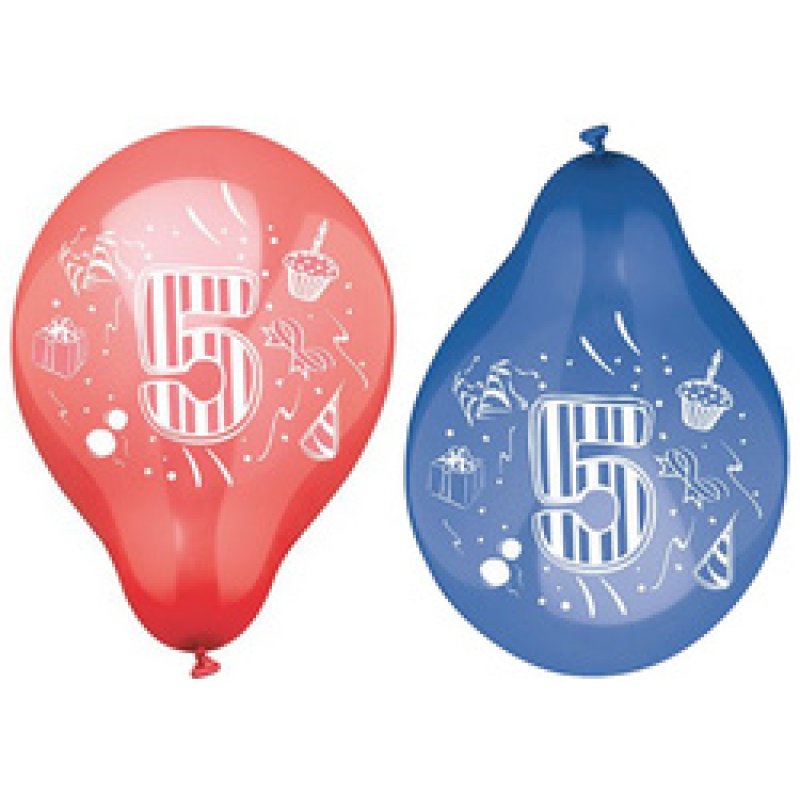 PAPSTAR Zahlenluftballons "1", rund, farbig sortiert