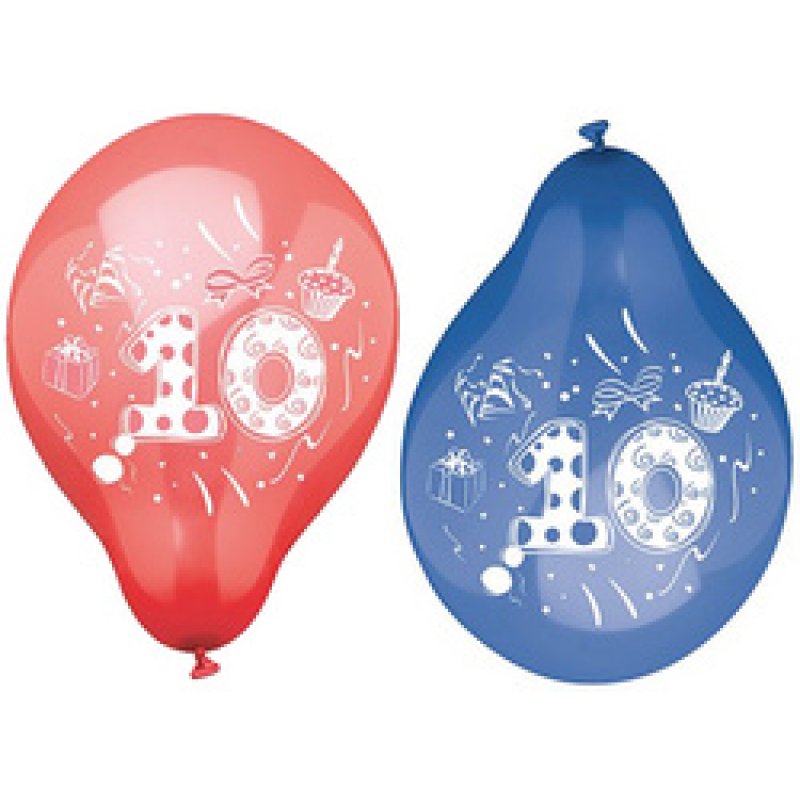 PAPSTAR Zahlenluftballons "1", rund, farbig sortiert