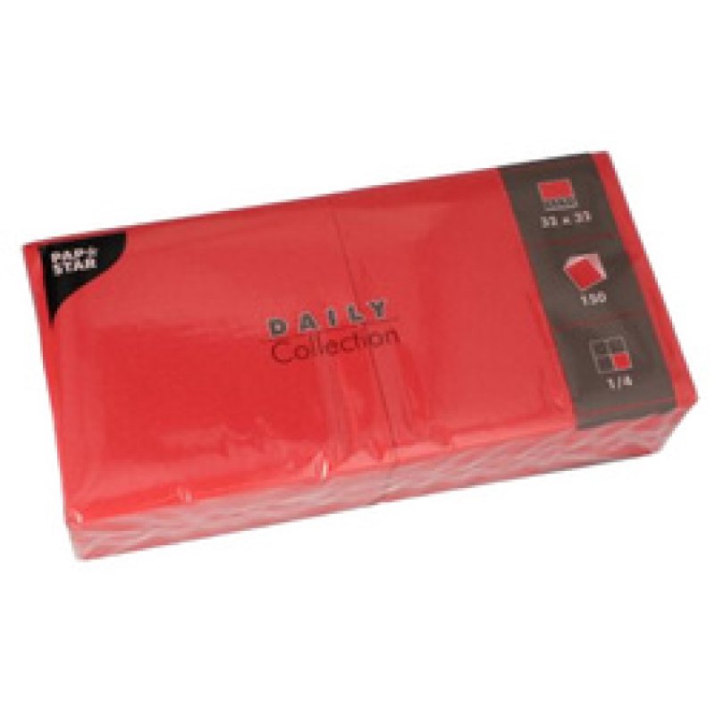 PAPSTAR Serviettes, 320 x 320 mm, 3 couches, orange