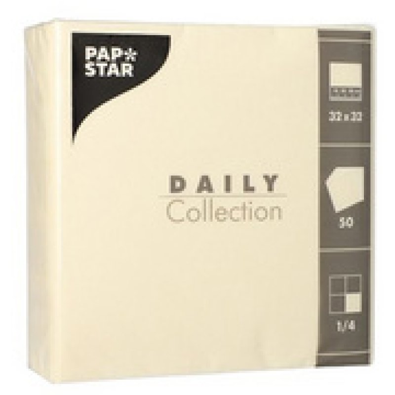 PAPSTAR Serviettes, 320 x 320 mm, 3 couches, orange