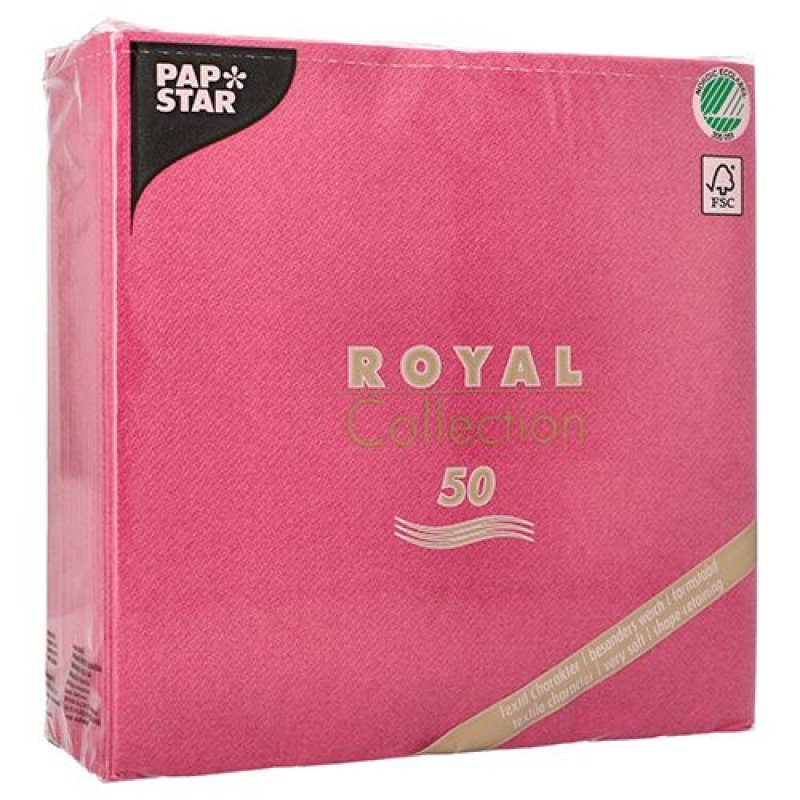 PAPSTAR Serviette "ROYAL Collection", fuchsia
