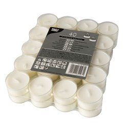 Papstar 82097 wax candle Round White 40 pc(s)