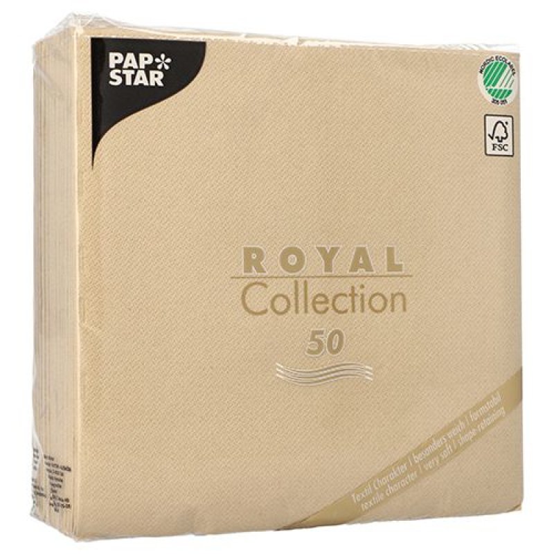 PAPSTAR Serviette "ROYAL Collection", sable
