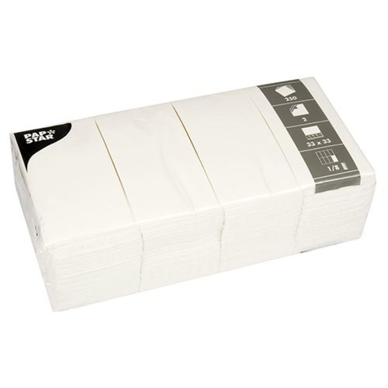 Papstar 82552 paper napkins Tissue paper White 250 pc(s)