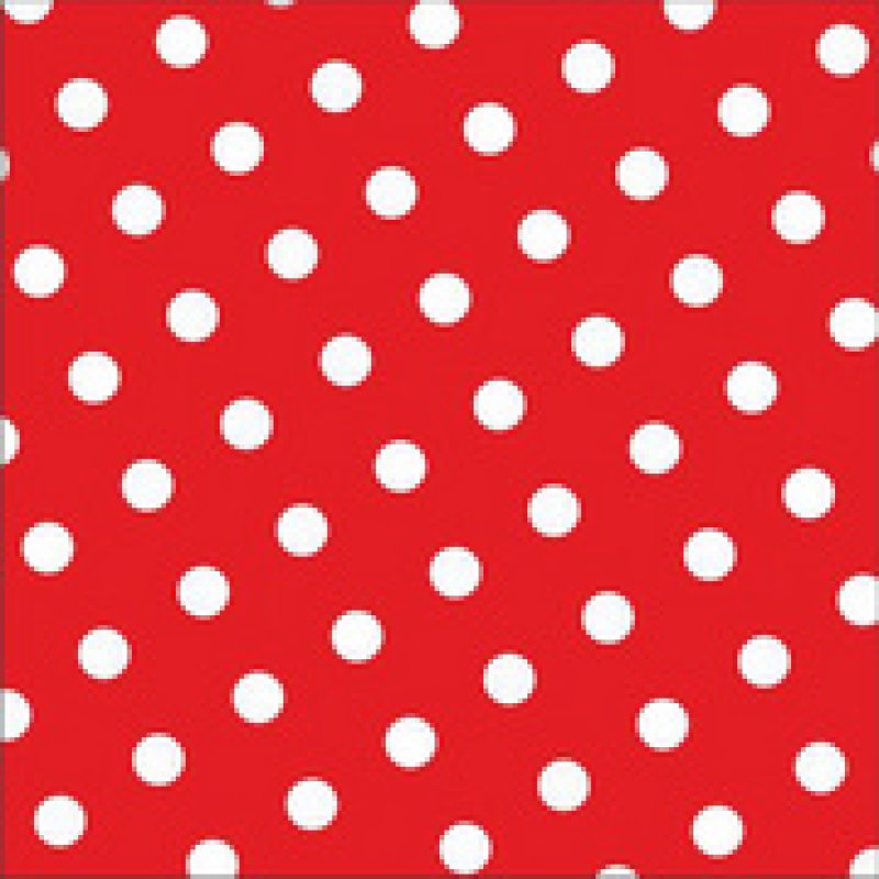 PAPSTAR Serviette à motif "Dots", 330 x 330 mm, rouge