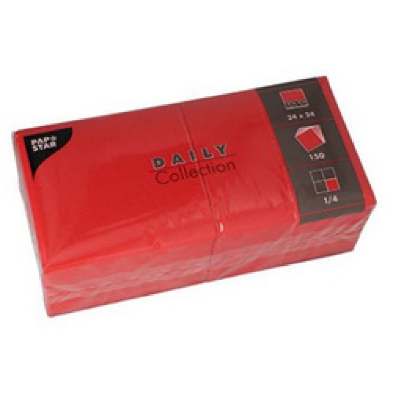 PAPSTAR Serviette cocktail, 240 x 240 mm, 3 couches, crème