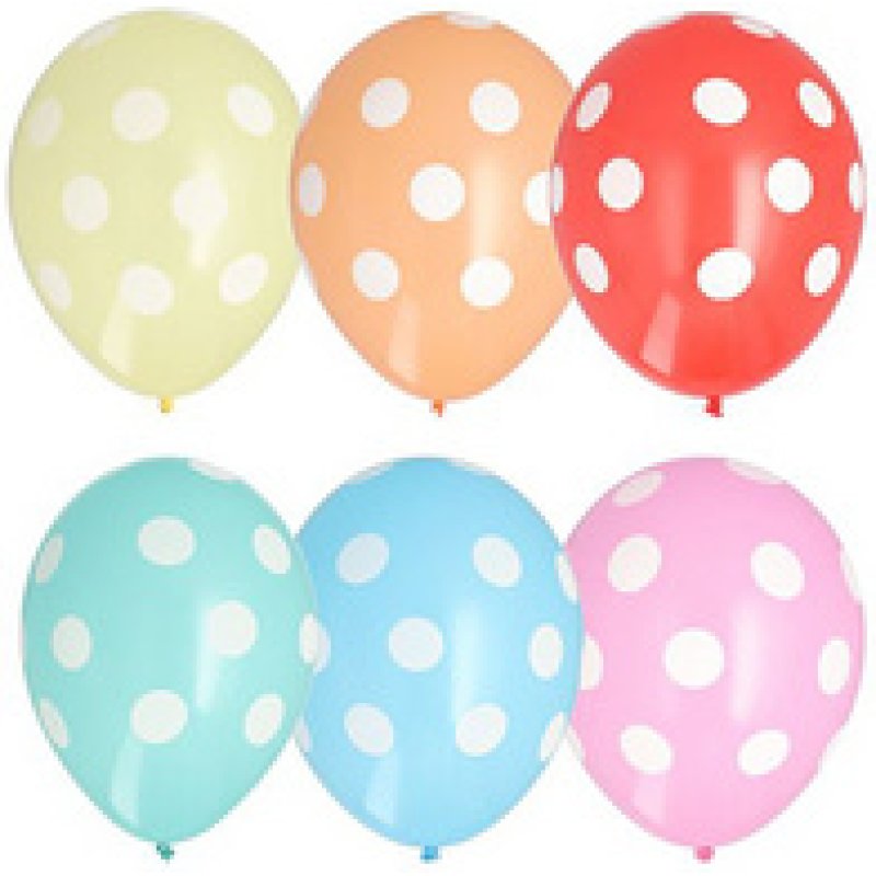 PAPSTAR Luftballons "Dots", farbig sortiert