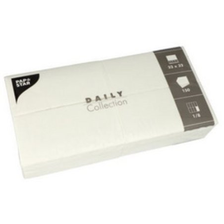 PAPSTAR Serviette bistrot, 320 x 320 mm, 3 couches, crème