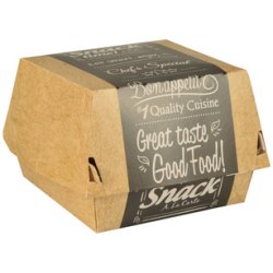PAPSTAR Boîte à burger "pure", dimensions: 115 x 110 x 70 mm
