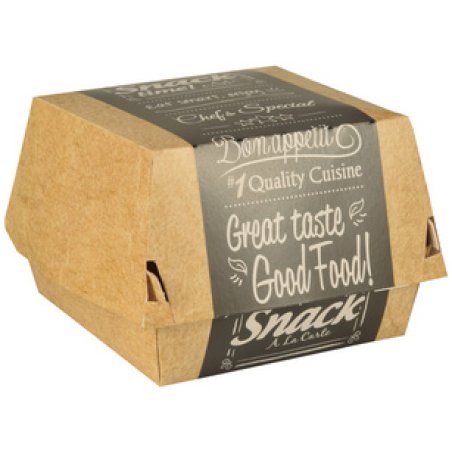 PAPSTAR Boîte à burger "pure", dimensions: 115 x 110 x 70 mm