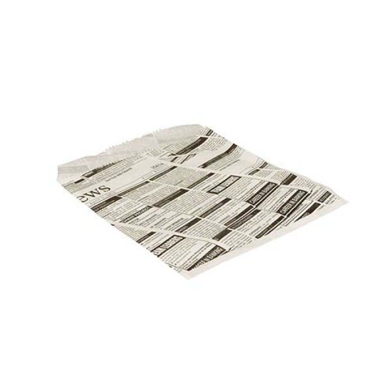 PAPSTAR Sachet pour hamburger "Newsprint", 160 x 180 mm
